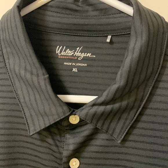 Men’s Walter Hagen Polo XL Black Striped - Picture 5 of 6